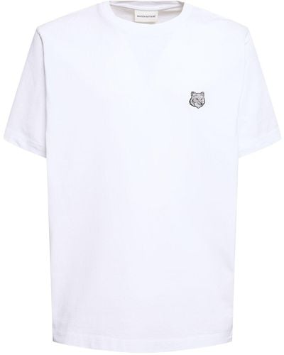 Maison Kitsuné T-shirt Mit Patch - Weiß