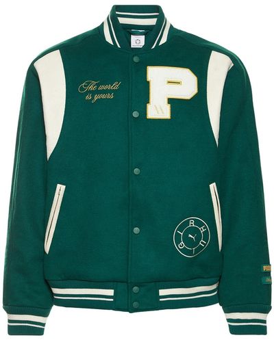 PUMA Rhuigi Varsity Jacket - Green
