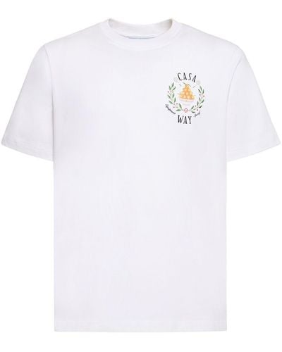 Casablancabrand Camiseta de algodón orgánico - Blanco