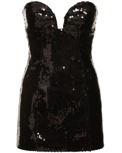 Monot Sequin Minidress - Black