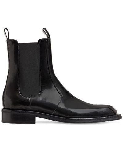 Martine Rose Leather Chelsea Boots - Black