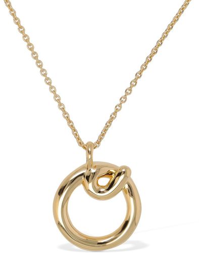 Missoma Curvy Molten "O" Pendant Necklace - Metallic
