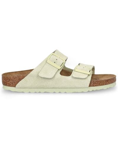 Birkenstock Arizona Suede Sandals - White