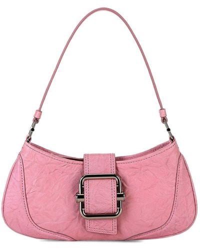 OSOI Small Brocle Leather Shoulder Bag - Pink