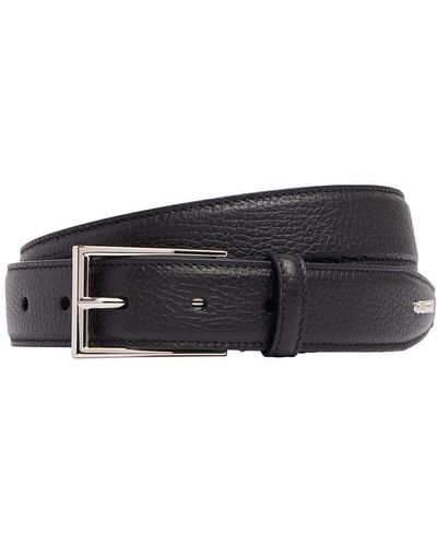 Gucci 3Cm Script Leather Belt - White