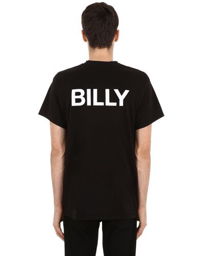 Billy Back Logo Cotton Jersey T-shirt - Black