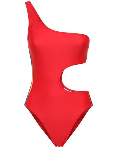adidas Originals Logo One Piece Swimsuit - Red