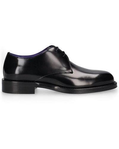 Burberry Chaussures derby en cuir mf tux - Noir