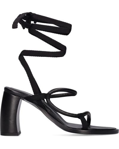 Ann Demeulemeester 90Mm Solange Mignon Leather Sandals - Black