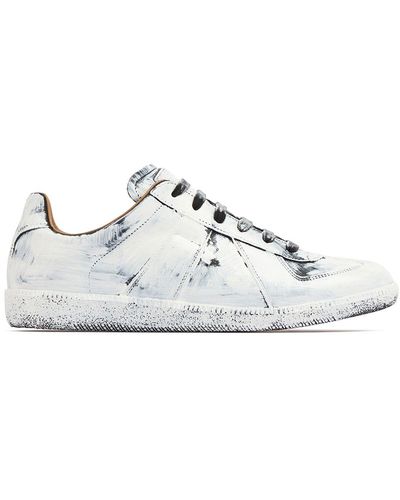 Maison Margiela Replica Bianchetto Leather Low Sneakers - White