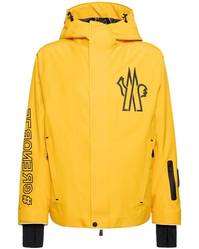 3 MONCLER GRENOBLE Mariond Gore-tex Nylon Ski Jacket - Yellow