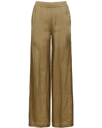 Aspesi Satin Wide Pants - Natural