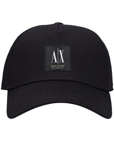 Armani Exchange Logo Baseball Cap - Black