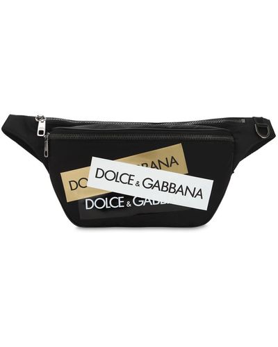 Dolce & Gabbana Logo Patch Belt Bag - Black