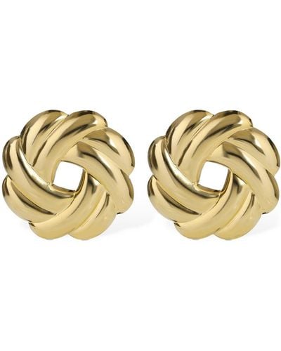 D'Estree Sonia New Flower Earrings - Metallic