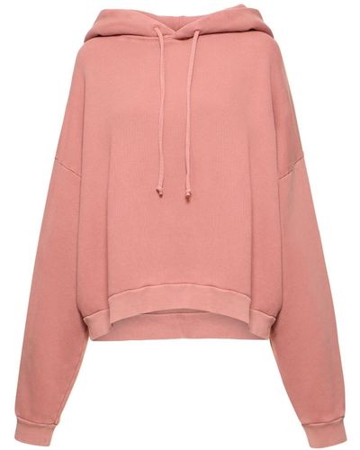 Acne Studios Gart Dyed Cotton Hoodie - Pink