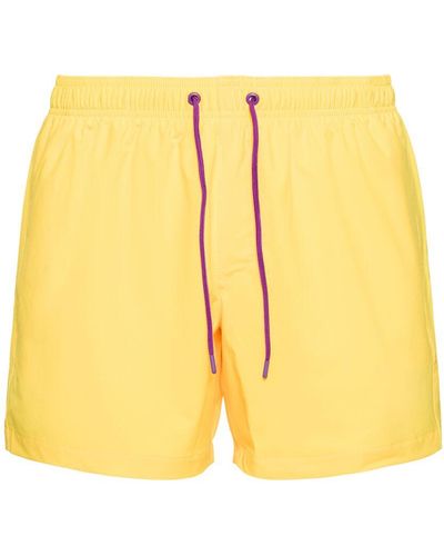 Sundek Stretch Waist Quick Dry Swim Shorts - Yellow