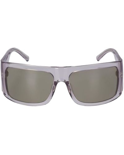 The Attico Andre Mask Squared Sunglasses - Gray