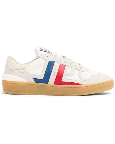 Lanvin Clay Leather Low Top Trainers - White