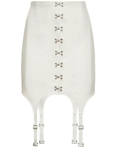 Dion Lee Minigonna con corsetto - Bianco
