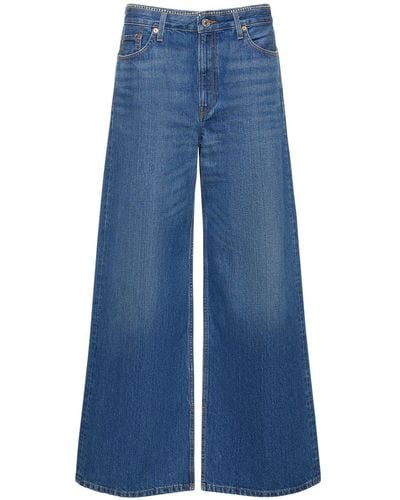 RE/DONE Low Rider Loose Cotton Jeans - Blue