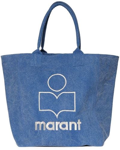 Isabel Marant Borsa shopping yenky in cotone - Blu