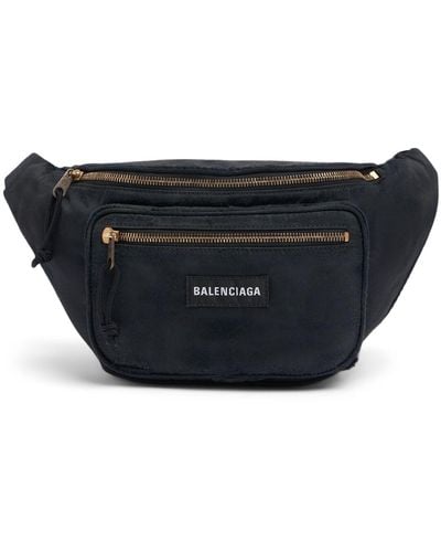 Balenciaga Explorer Nylon Belt Bag - Black