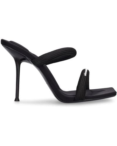 Alexander Wang Sandali Julie In Webbing 105mm - Nero