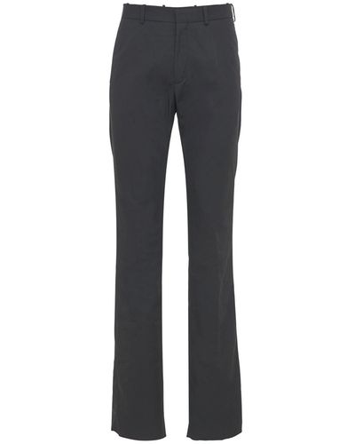 Slightly flared cotton pants in black - Raf Simons