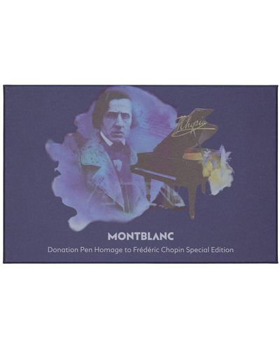 Montblanc Set Chopin De Bolígrafo Y Cuaderno De Bocetos - Morado