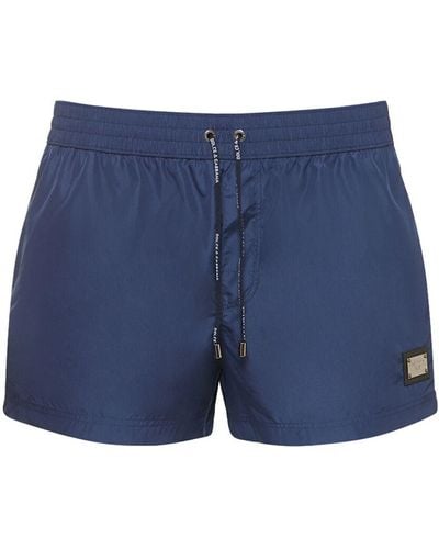 Dolce & Gabbana Shorts mare con coulisse - Blu
