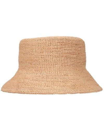 Lack of Color Inca Straw Raffia Bucket Hat - Natural