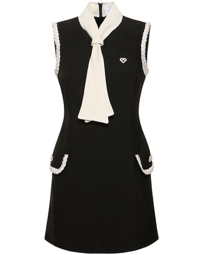 Casablancabrand Jacky Silk Blend Tailored Mini Dress - Black