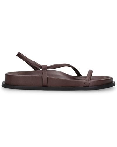 St. Agni 25mm Twist Leather Sandals - Brown