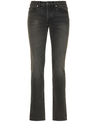 Tom Ford Aged Wash Slim Fit Jeans - Gray