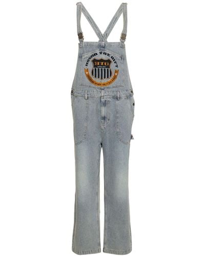 Honor The Gift Workwear Cotton Blend Overalls W/Logo - Blue
