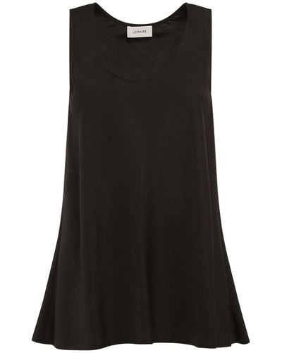 Lemaire Flared Tank Top - Black