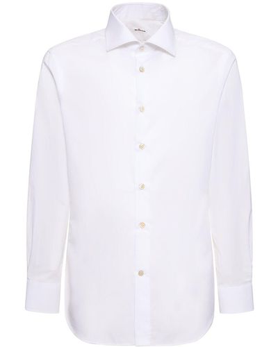 Kiton Camisa de algodón - Blanco