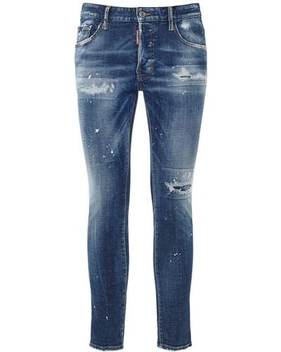 DSquared² Jeans super twinky in denim di cotone stretch - Blu