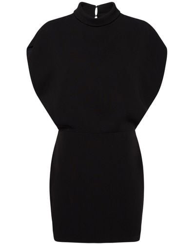 Max Mara Querce Sleeveless Cady Mini Dress - Black