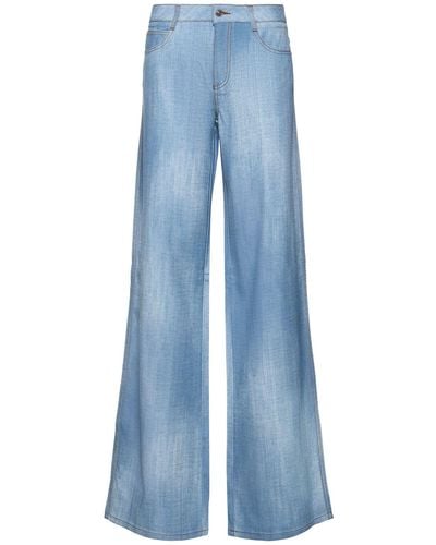 Ermanno Scervino Jeans rectos de denim - Azul