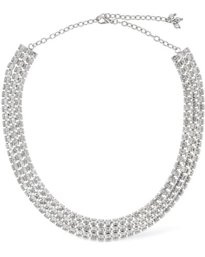 Rosantica Vetro Crystal Collar Necklace - Natural