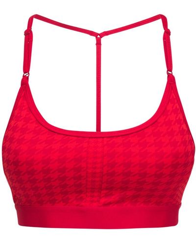 Nike Light-support Padded T-back Sports Bra - Red