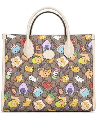 Gucci Kawaii gg Small Leather Tote Bag - Multicolour