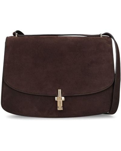 The Row Sofia 10 Suede Shoulder Bag - Brown