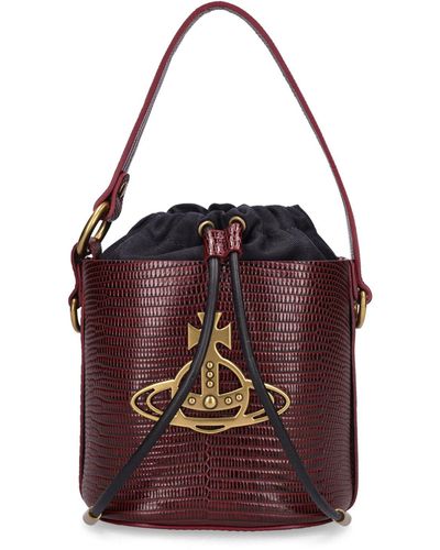 Vivienne Westwood Daisy Leather Bucket Bag - Red