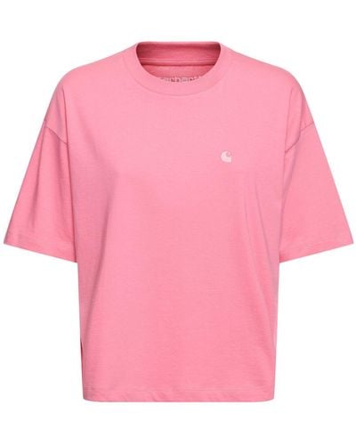 Carhartt Chester Organic Cotton T-Shirt - Pink