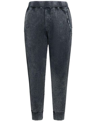 DSquared² Pantaloni in felpa di cotone - Blu