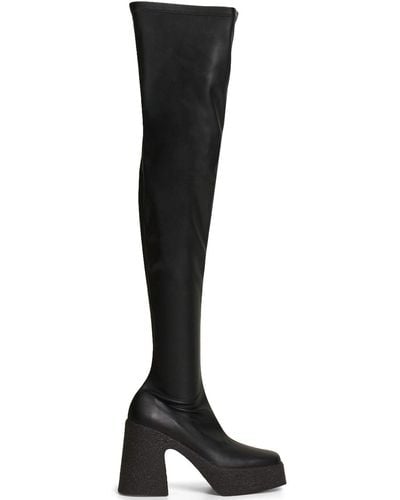 Stella McCartney 115Mm Skyla Alter Stretch Boots - Black