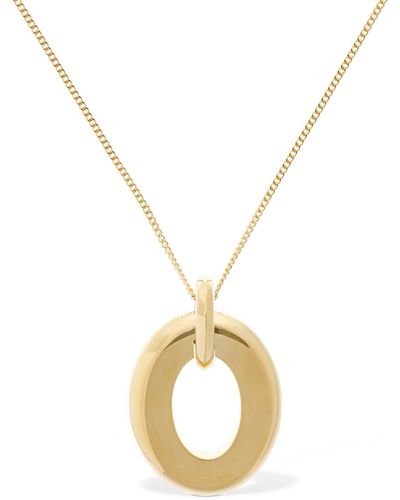 Burberry Pocket Long Chain Necklace - Metallic